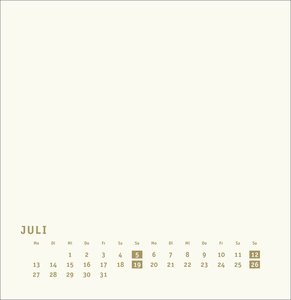 Premium-Bastelkalender gold groß 2026