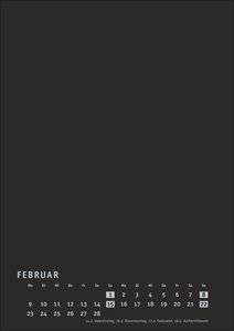 Premium-Bastelkalender schwarz A4 2026