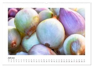 Wochenmarkt - Genussvoll Einkaufen (Wandkalender 2024 DIN A2 quer), CALVENDO Monatskalender