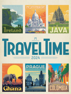 Travel Time - Reise-Plakate Kalender 2024