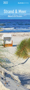 Strand & Meer 2022 - Lesezeichenkalender 5,5x16,5 cm - Beach & Ocean - Lesehilfe - Alpha Edition