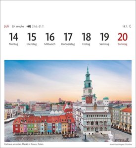 Traumziele Sehnsuchtskalender 2025 - Wochenkalender mit 53 Postkarten