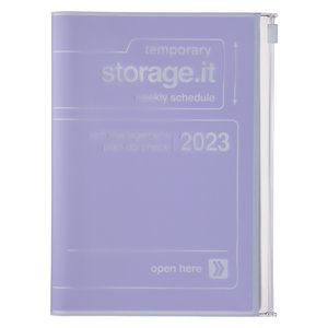 MARK\'S 2022/2023 Taschenkalender B6 vertikal, Storage it, purple