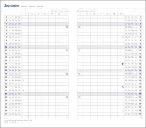 Leporello Kalender 2023. Schwarzer Terminkalender 2023. Buch-Kalender mit hochwertiger Kunststoffhülle. Viersprachiger Taschenkalender zum Planen von Terminen. Mit Adressbuch