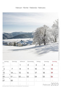 Baden-Württemberg 2023 - Bild-Kalender 23,7x34 cm - Regional-Kalender - Wandkalender - mit Platz für Notizen - Alpha Edition