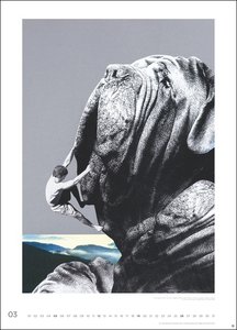 Tomi Ungerer Edition Kalender 2023. Die besten Collagen aus dem Lebenswerk in einem Wandkalender XXL. Dekorativer Kunstkalender Großformat, 49x68 cm.