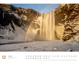 Island - Unterwegs zwischen Gletschern und Geysiren Kalender 2025