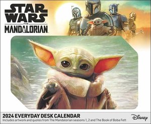 The Mandalorian Tagesabreißkalender 2024. Kleiner Kalender für Star Wars Fans: Grogu und viele andere in einem Tischkalender 2024 zum Abreißen!