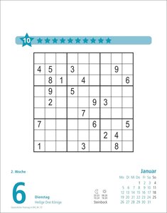Stefan Heine Sudoku schwierig Tagesabreißkalender 2026
