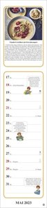 Tante Clara Küche Langplaner 2023. Praktischer Wandkalender mit Küchen-Tipps und abtrennbaren Rezepten. Langer 14-Tages-Kalender 2023. Terminplaner für die Küche. 11x49 cm.