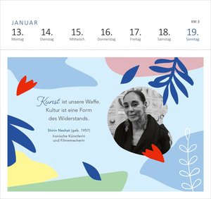 Postkartenkalender Kluge Frauen 2025