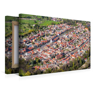 Premium Textil-Leinwand 45 cm x 30 cm quer Stadtzentrum Treuenbrietzen (Luftbild)