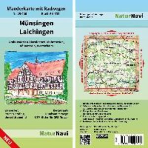 NaturNavi Wanderkarte mit Radwegen Münsingen - Laichingen