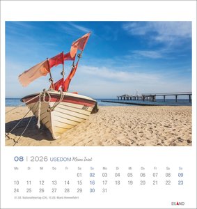 Usedom Postkartenkalender 2026