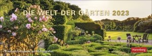 Die Welt der Gärten Premium-Tischplaner 2023. Tisch-Kalender mit 53 faszinierenden Fotos von Gärten auf der ganzen Welt. Dekorativer Tisch-Kalender.