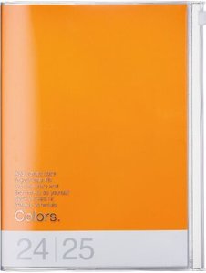 MARK'S 2024/2025 Taschenkalender A5 vertikal, COLORS, Orange