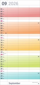 Bunte Wochen Planer für 2 2026