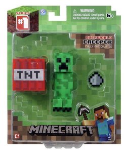 Minecraft 16503 - Core Creeper, Spielfigur mit Zubehör , 7 cm