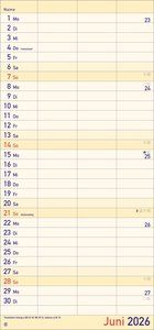 Großdruck Planer für zwei 2026