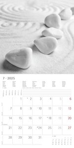 Alpha Edition - Zen 2025 Broschürenkalender, 30x30cm, Wandkalender mit Platz für Notizen und Termine, entspannende Bilder, Monatsübersicht und Ferientermine DE/AT/CH