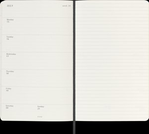 Moleskine 18 Monate Wochenkalender 2024/2025, L/A5