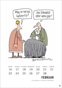 Peter Butschkow: Cartoon-Kracher Halbmonatskalender 2026
