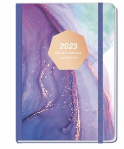 Marble Bullet Journal A5 Taschenkalender 2023. Organisation im stressigen Alltag mit dem praktischen Kalender im Buchformat. Chefplaner A5 in schönem Design.
