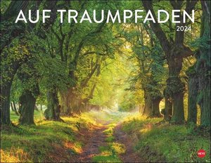 Auf Traumpfaden Posterkalender 2024. Großer Foto-Wandkalender. Landschafts-Kalender 2024 mit Fotos atemberaubender Wege. 44 x 34 cm. Querformat.