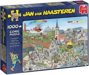 Jumbo 20036 - Jan van Haasteren, Reif für die Insel, Texel, Comic-Puzzle, 1000 Teile