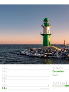 Am Meer - Wochenplaner Kalender 2025