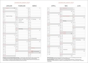 Tages-Kalenderbuch A6, schwarz 2026