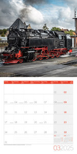 Lokomotiven Kalender 2025 - 30x30