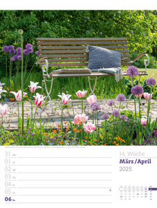 Gartenglück - Wochenplaner Kalender 2025