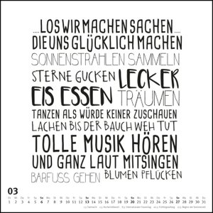 Sprüche im Quadrat 2022 – Typo-Kalender von FUNI SMART ART – Funny Quotes – Quadrat-Format 24 x 24 cm – 12 Monatsblätter mit typografisch