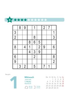 Stefan Heine Sudoku mittel bis schwierig 2025 - Tagesabreißkalender -11,8x15,9 - Rätselkalender - Knobelkalender