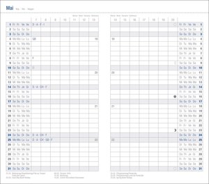 Monats-Taschenkalender, schwarz 2026
