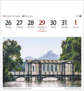 Traumziele Sehnsuchtskalender 2025 - Wochenkalender mit 53 Postkarten