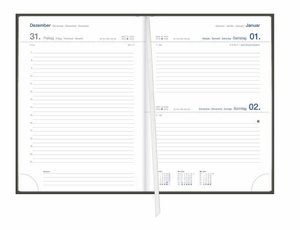 Tages-Cheftimer A5, schwarz Kalender 2022
