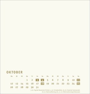 Premium-Bastelkalender gold mittel 2026