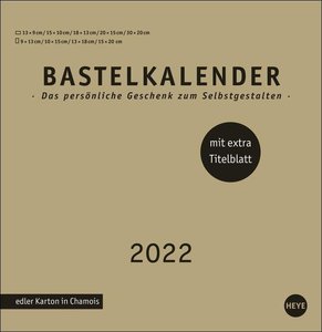 Bastelkalender gold groß 2022