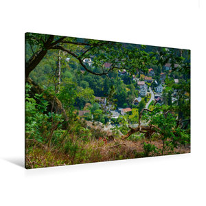 Premium Textil-Leinwand 120 cm x 80 cm quer Oybin