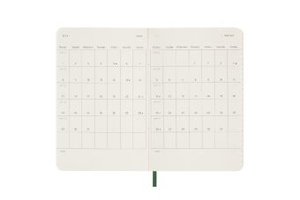 Moleskine 12 Monate Tageskalender 2024, Pocket/A6, Myrtengrün
