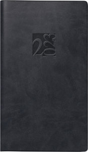 Wochenkalender Modell Taschenplaner int., 2023, Kunstleder-Einband schwarz