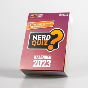 Rocket Beans TV – Nerd Quiz-Kalender 2023 mit Fragen rund um Games, Filme und Popkultur
