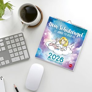 Schutzengel Postkartenkalender 2026
