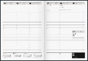 Wochenkalender Modell 781, 2023, A4, Baladek-Einband schwarz