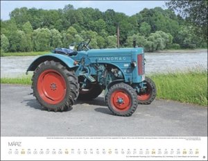 Traktoren Posterkalender 2024. Exklusiver Wandkalender mit 12 beeindruckenden Traktoren. Hochwertiger Foto-Kalender 2024. Von Lanz über Porsche bis John Deere. 44 x 34 cm.