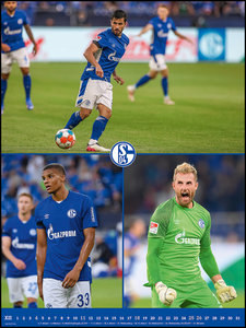 FC Schalke 04 2022 - Poster-Kalender-XL - Fußball-Kalender - Fan-Kalender - 48x64 - Sport