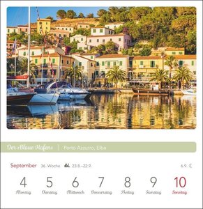 Das Glück liegt in Italien Postkartenkalender 2023
