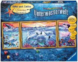 Ravensburger Malen nach Zahlen 28954 - Farbenfrohe Unterwasserwelt – ab 14 Jahren